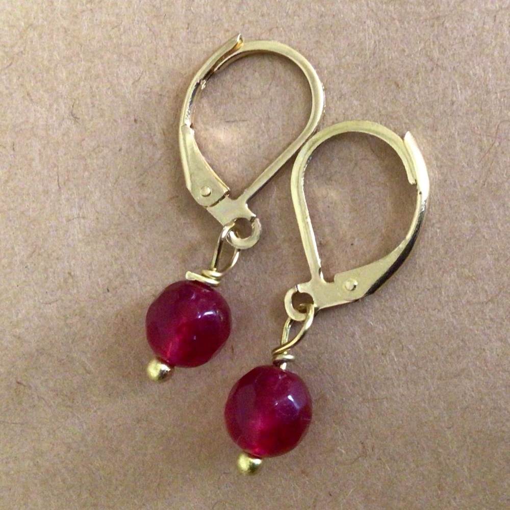New Ruby Sundance Charm Earrings - Picture 2 of 11